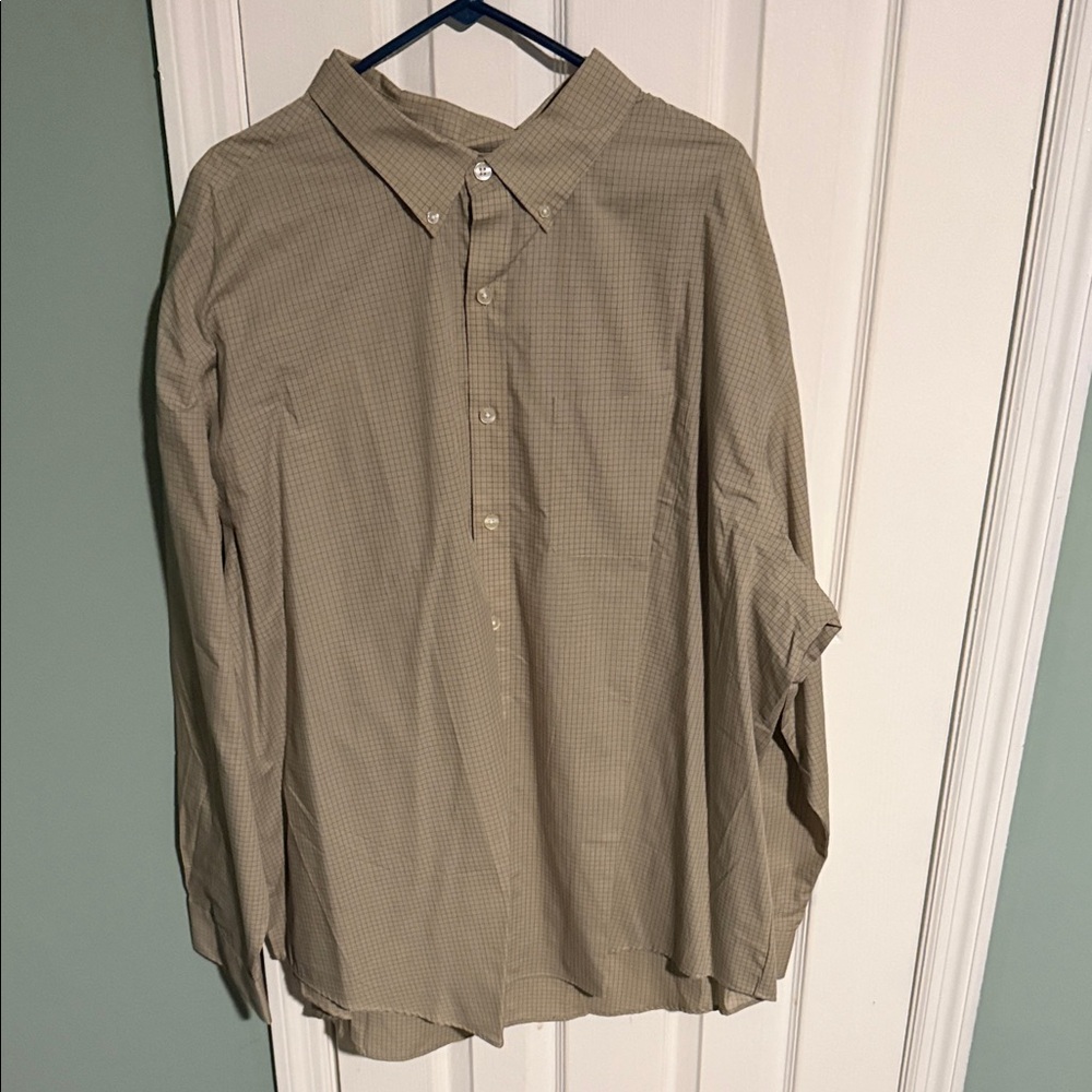 Van Heusen Beige Checkered Casual Shirt